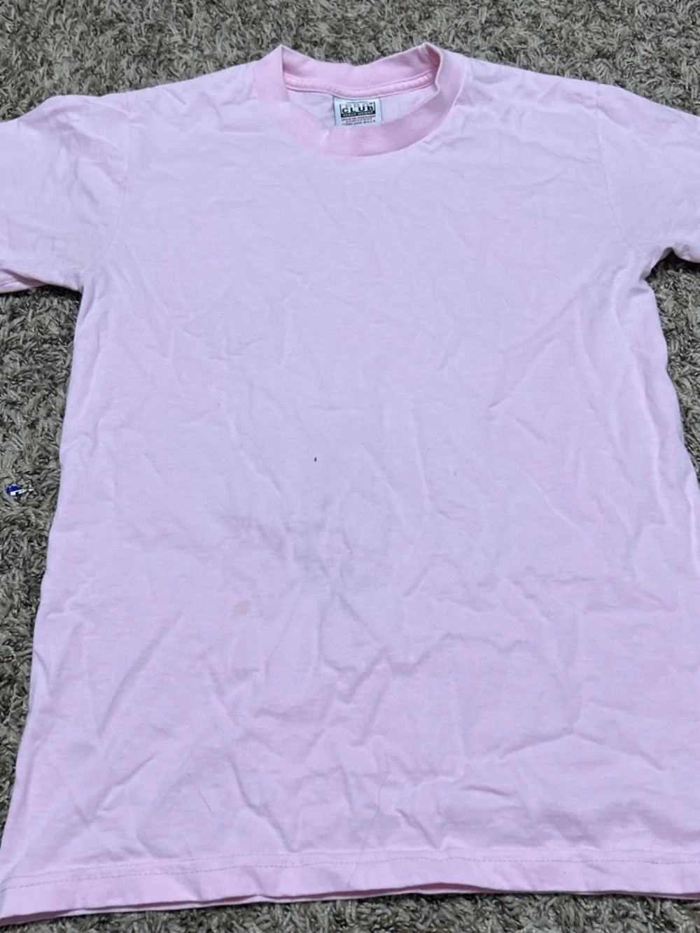 Classic Crewneck Short-Sleeve Tee in Light Pink